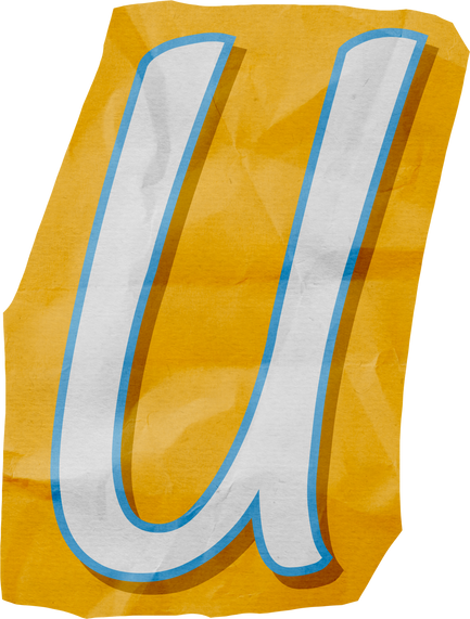 Ransom Cut Out Letter U