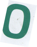 Ransom Number 0 Green Cutouts 