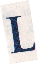 Ransom Letter L Cutout